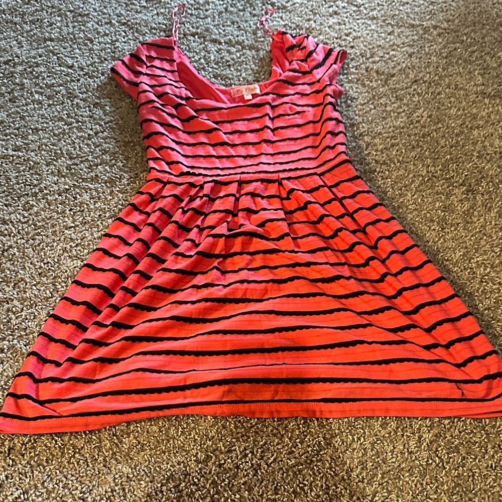Candie's Vibrant Pink and Black Dress